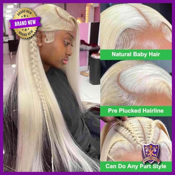 30 Inch Human Hair Lace Front Wig 13x6 HD Lace Brazilian Straight main image 6